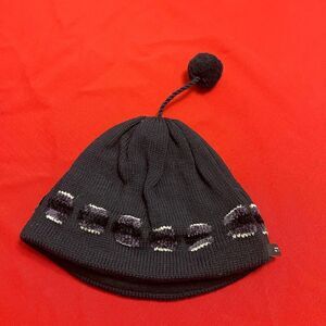 Turtle Fur VTG Navy Blue Black Ski Cap Hat